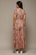 Grey Rayon Straight Printed Jumpsuit image number 4