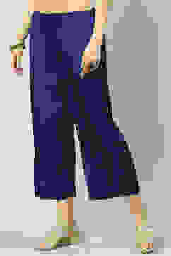 Navy Viscose Palazzo image number 2