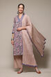 Beige Polyester Straight Kurta Palazzo Suit Set image number 0