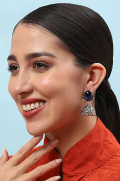 Blue Brass Earrings image number 1