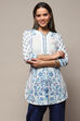 White Cotton Straight Kurti image number 5