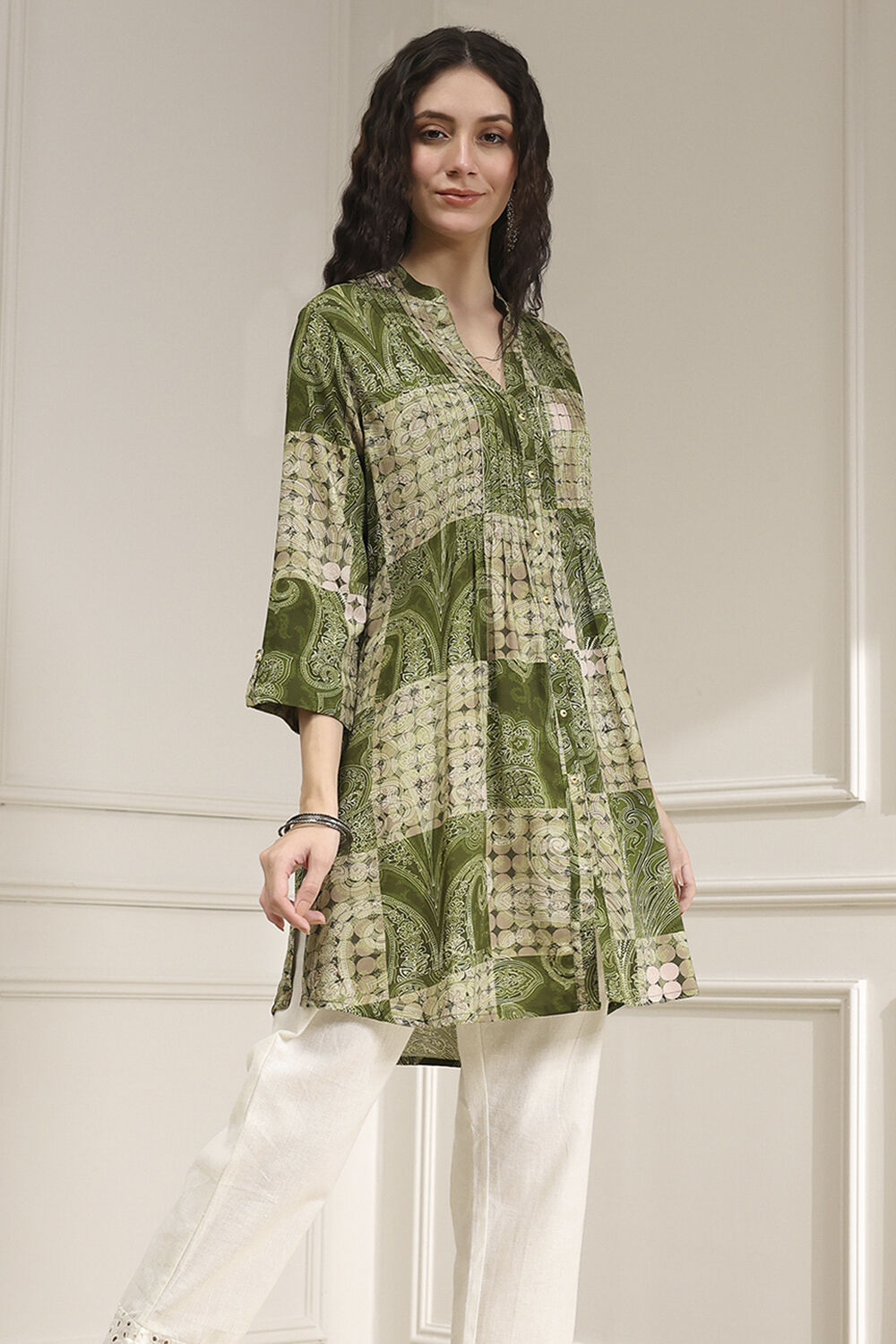 Indigo Blue Viscose Rayon Straight Kurta image number 4