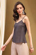 Grey Silk Yard Dyed Straight Festive Kurta image number 6