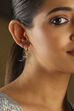 Gold Plated Brass T-Bar Hoop Drop Earrings image number 1