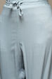 Powder Pink Cotton Blend Straight Kurta Palazzo Suit Set image number 2