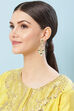 Mint Green Kundan Earrings image number 3