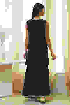 Blue Embroidered Straight Suit Set image number 4