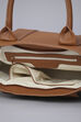 Tan PU Handbag image number 5