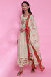 Light Yellow Cotton Double Layered Suit Set image number 3