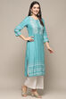 Pink Rayon flax Relaxed Kurta Palazzo Suit Set image number 5