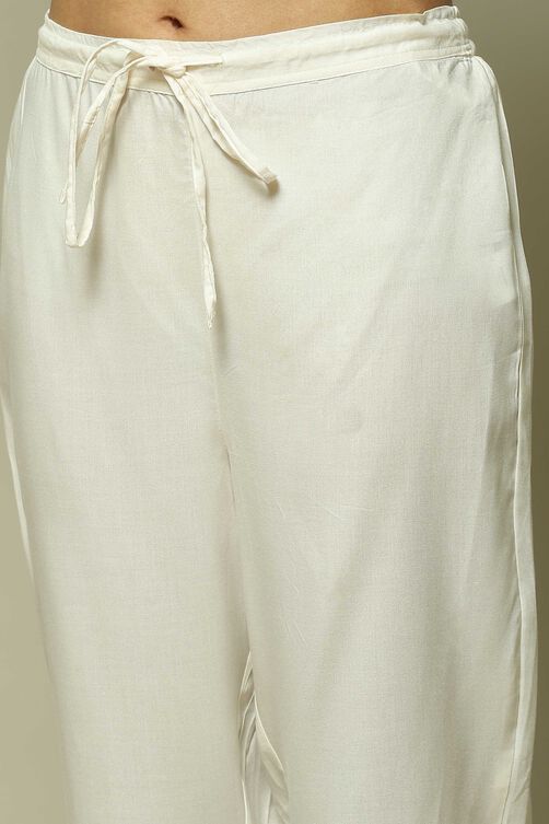 Blue Modal Straight Kurta Palazzo Suit Set image number 3