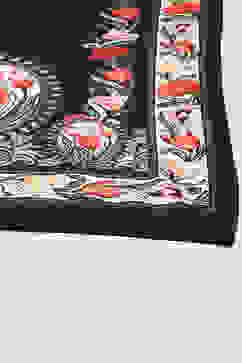 Rohit Bal Black Cotton Silk Anarkali Printed Suit Set image number 2