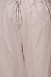 Off White Cotton Straight Kurta Palazzo Suit Set image number 7
