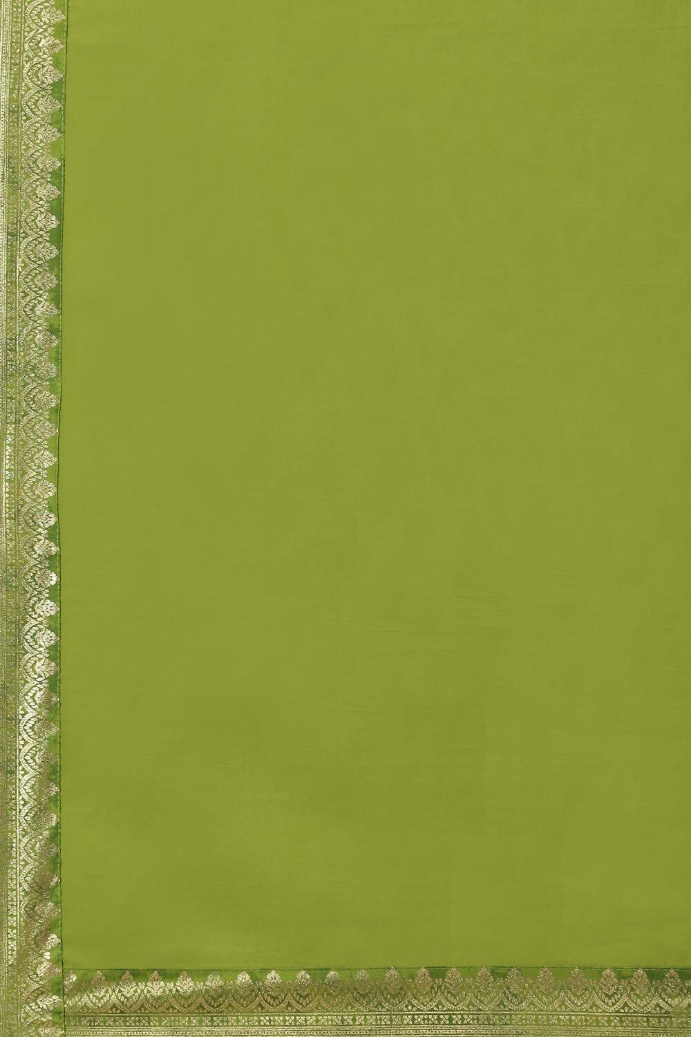 Turquoise Printed Cotton Straight Suit Set image number 3