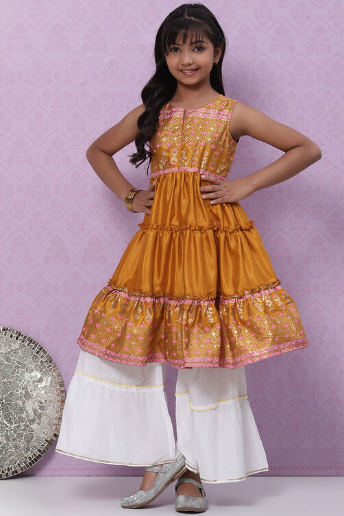 Mint Green Art Silk Short Kurti image number 5