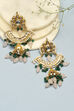 Mint Green Brass Earrings image number 0