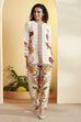 Ivory Viscose Blend  Floral Printed Straight Kurta Set image number 0