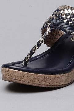 Blue Synthetic Formal Platform Heel image number 1