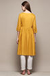 Mustard Rayon Short Solid Kurti image number 3