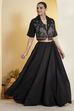 Purple Viscose Blend Printed Lehenga Set image number 5