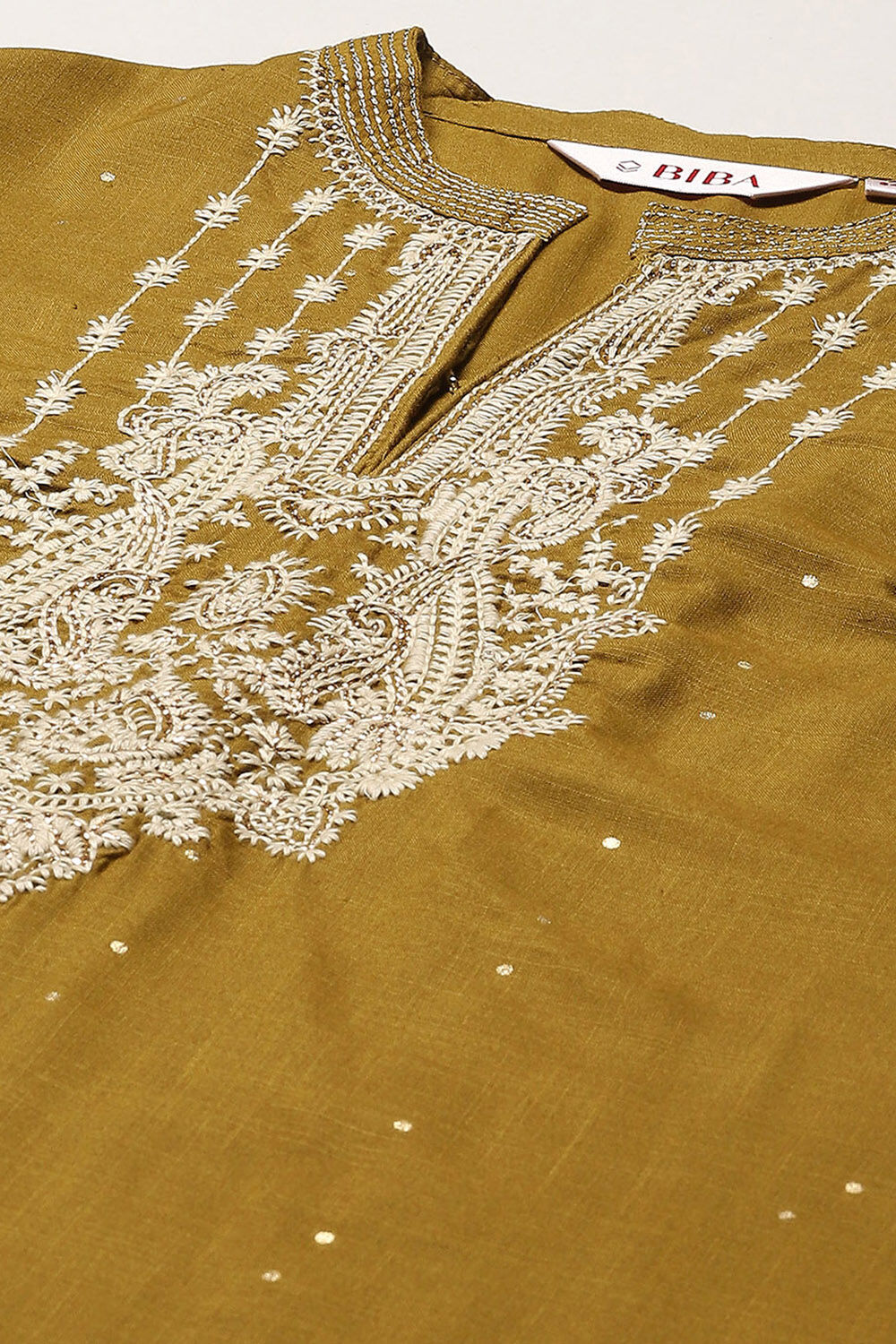 Blue & Rust LIVA Straight Printed 2 Piece Set image number 1