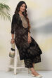 Black Velvet Straight Kurta