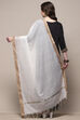 White Poly Cotton Dupatta image number 2