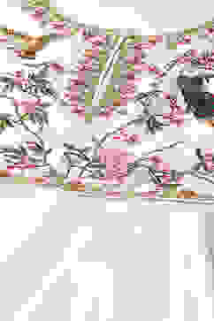 Rohit Bal Off White Cotton Blend Anarkali Kurta Suit Set image number 1