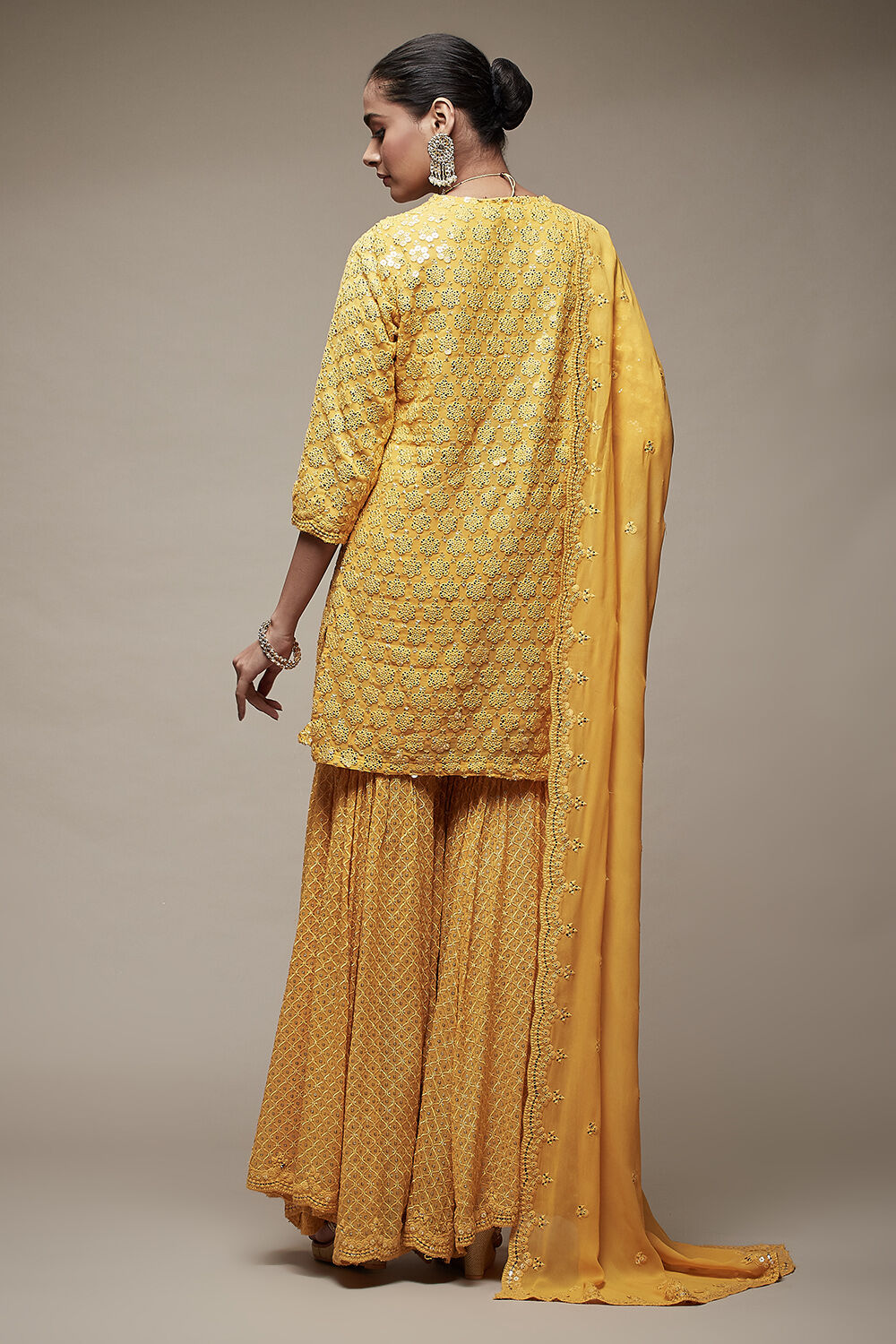 Pink Viscose Garara Suit Set image number 2