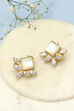White Brass Earrings image number 0