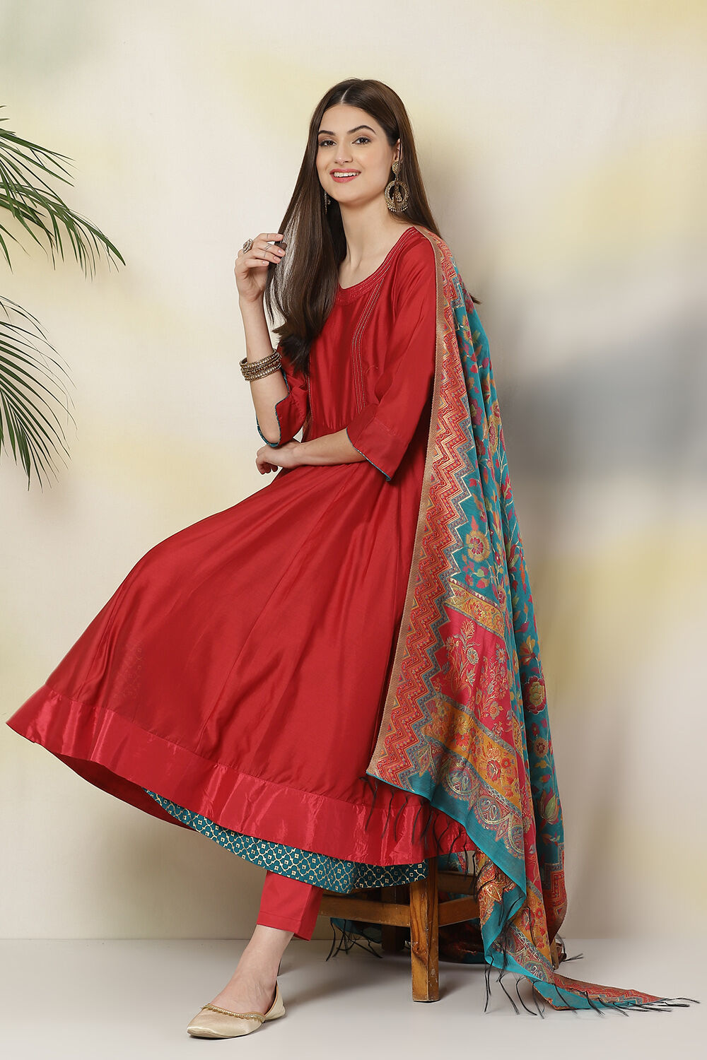 Biba magenta sales salwar suit