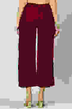 Maroon Velvet Palazzo image number 4