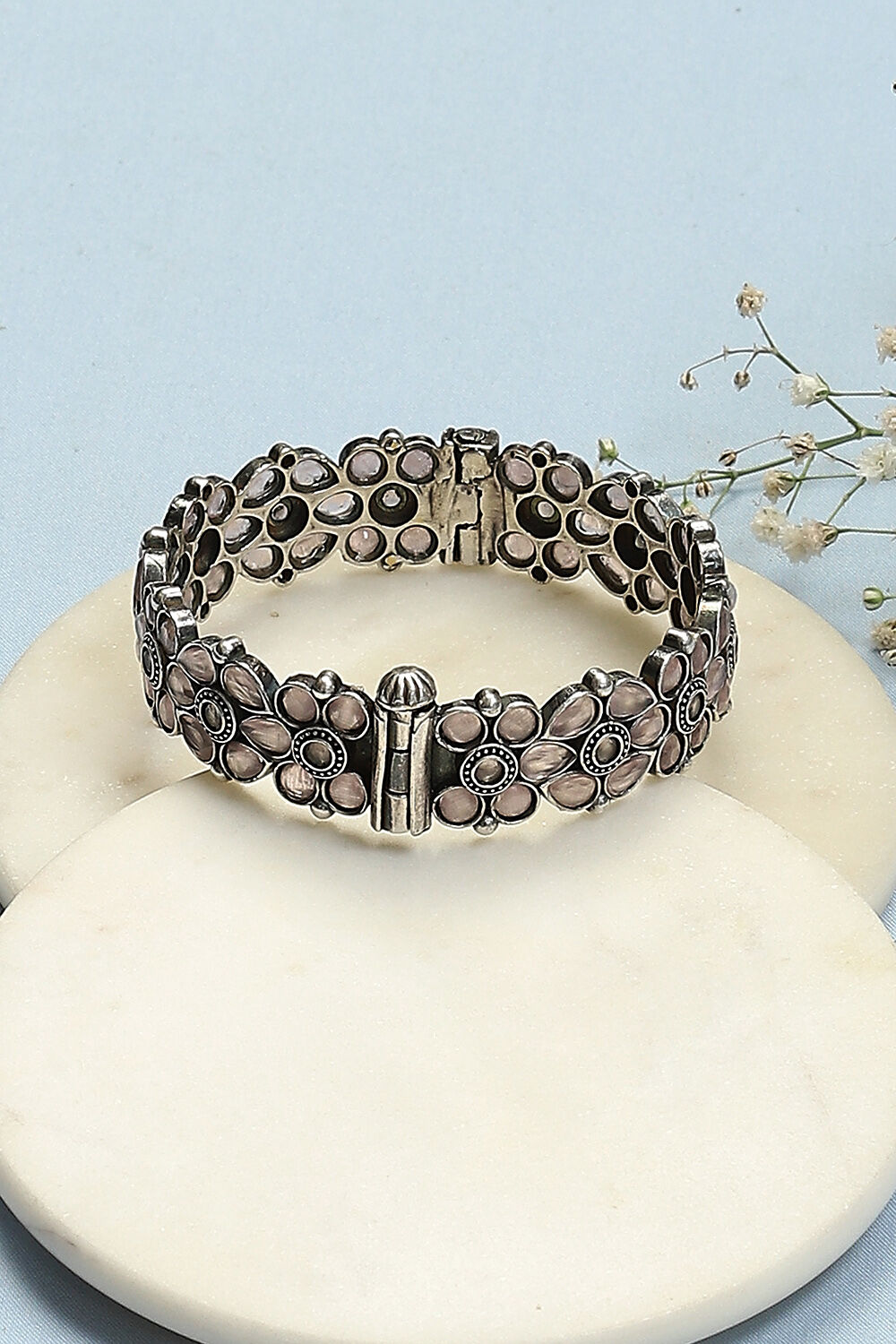 Light Pink Brass Bangles image number 0