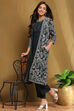 Turquoise Rayon Straight Set image number 0