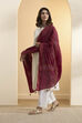 Maroon Cotton Bandhani Print Dupatta image number 0