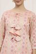 Peach Chanderi Blend Banarasi Unstitched Suit Set image number 2