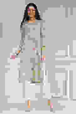 Light Green Cotton Blend Printed Straight Kurta image number 5