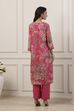 Pink Cotton Blend Straight Suit Set image number 3