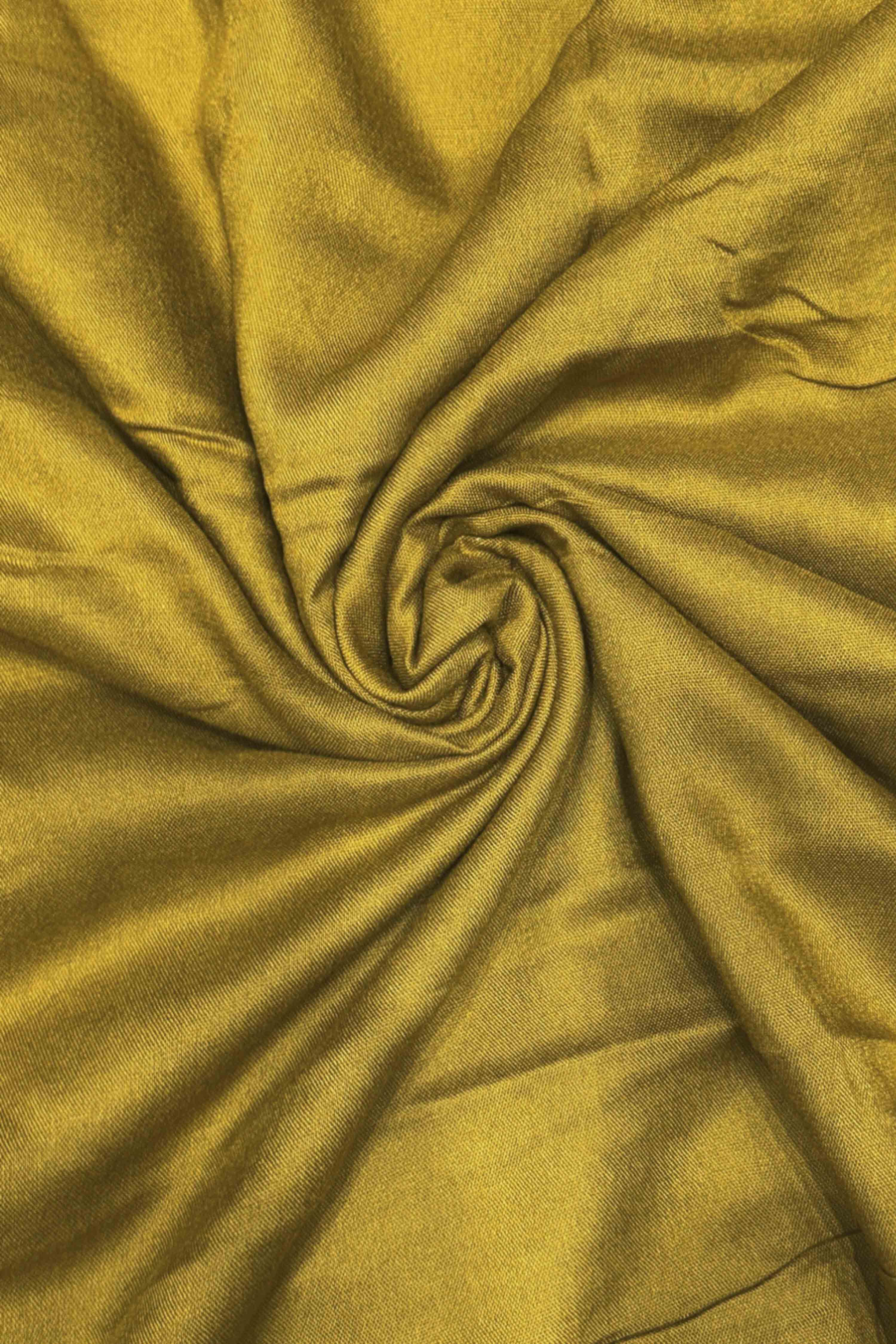 Mustard Jacquard Printed Unstitched Suit Set image number 3