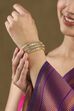 Red Gold Plated Alloy Studded Bangles image number 1