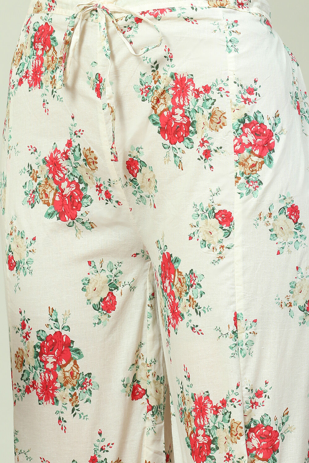 Blue Cotton Straight Kurta Palazzo Suit Set image number 3