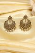 Green Gold Plated Alloy Temple Chandbalis image number 4