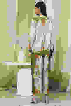 Green Floral Printed Co-ord Set image number 4