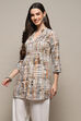 Brown Rayon Straight Kurti image number 2