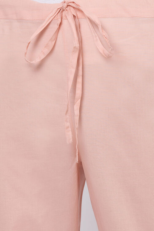 White Cotton Solid Pant image number 1