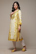 Off White LIVA Straight Printed Kurta image number 3