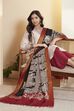 Black Chennur Silk Kalamkari- Inspired Dupatta image number 0