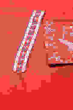 Red Straight Viscose Kurta image number 1