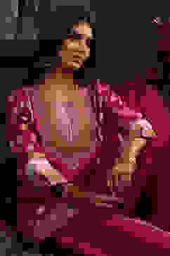 Pink Chanderi Jacquard Dori Embroidery Straight Suit Set image number 0