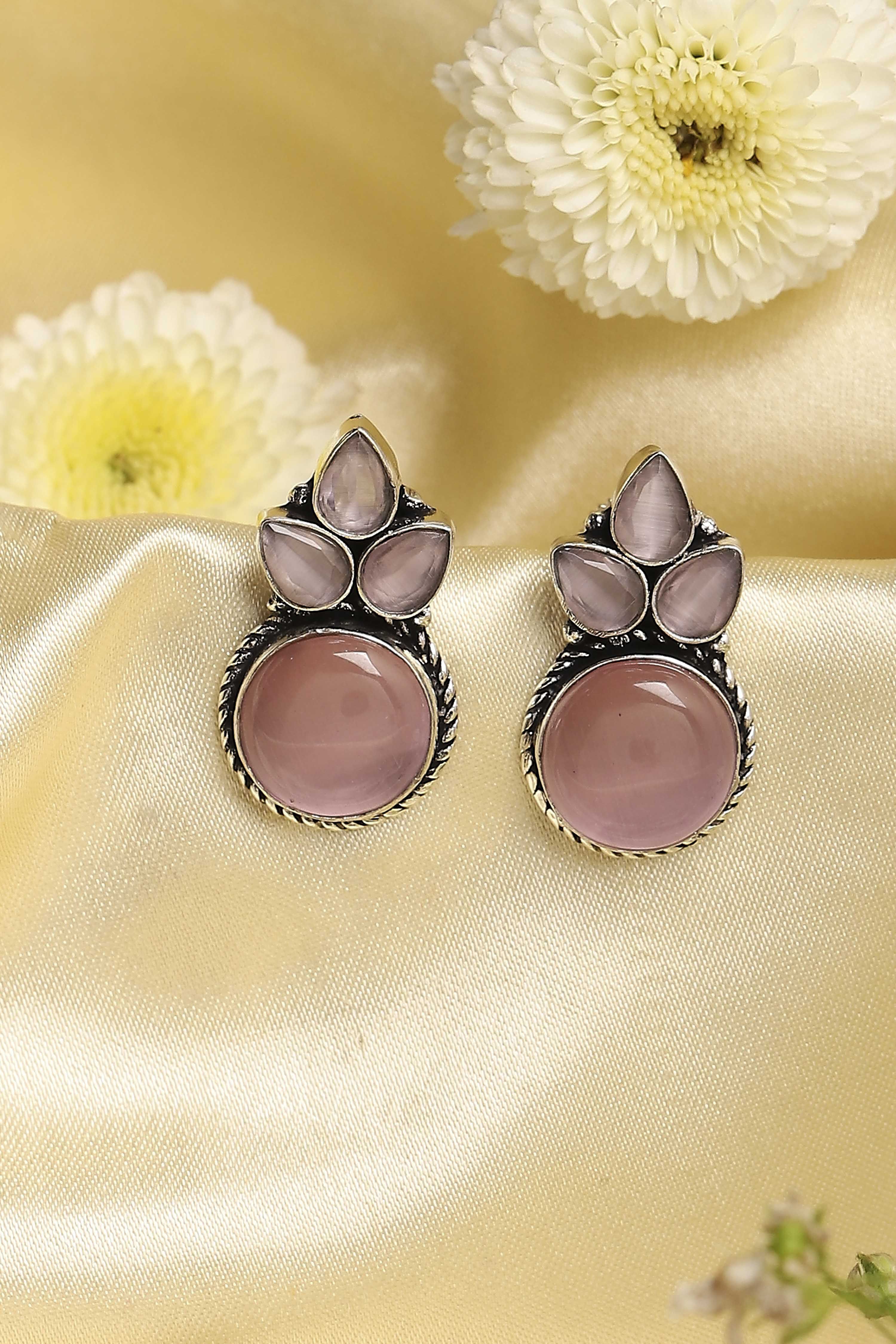 Light Pink Brass Drop & Danglers image number 0